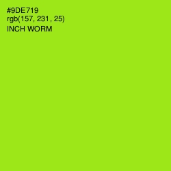 #9DE719 - Inch Worm Color Image